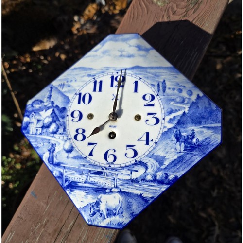 Antique delft porcelain day - porcelain, 8-day